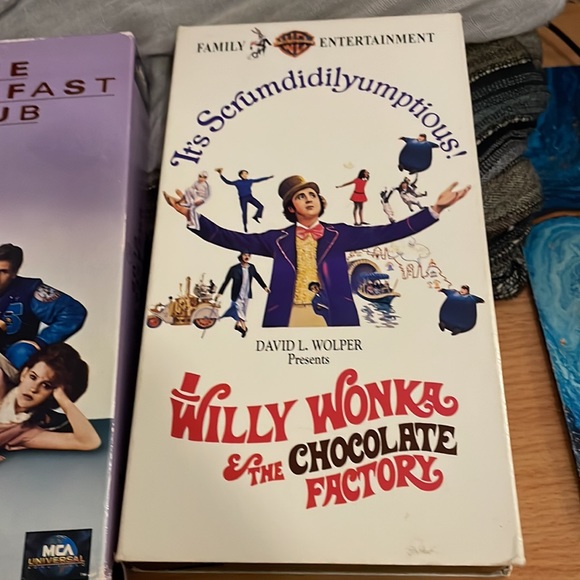 E.T. The Breakfast Club Willy Wonka vhs - Picture 4 of 10